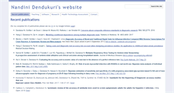 Desktop Screenshot of nandinidendukuri.com